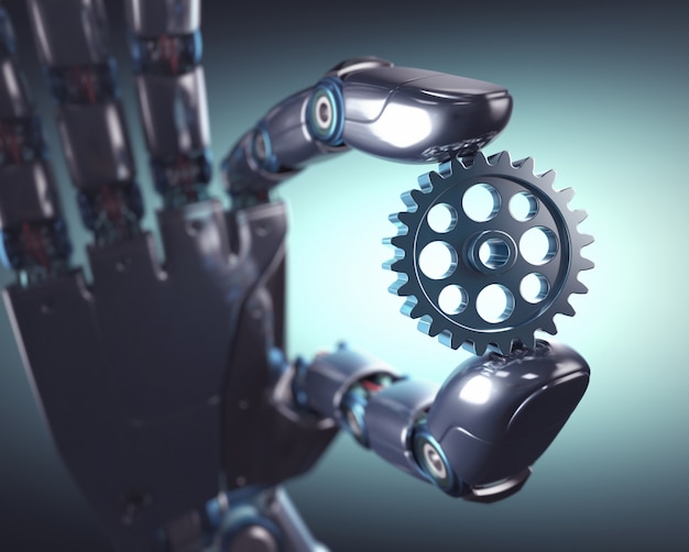 A close-up of a robotic arm working on a production line, highlighting the precision and efficiency of automation in manufacturing.