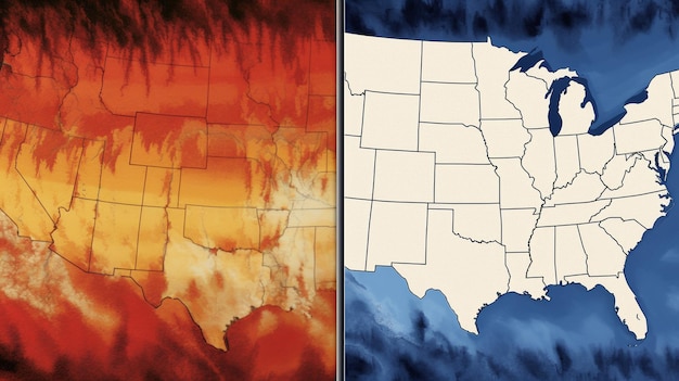 A split image showing a map of the United States highlighting states previously subject to preclearance under Section 5 of the Voting Rights Act, alongside a newspaper headline announcing the Supreme Court's ruling in Shelby County v. Holder.