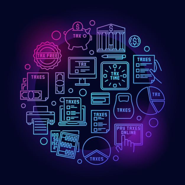 A digitally generated infographic illustrating different fiscal policy tools, such as tax adjustments, government spending on infrastructure projects, and social welfare programs. Each tool is visually connected to a central image representing the US economy.