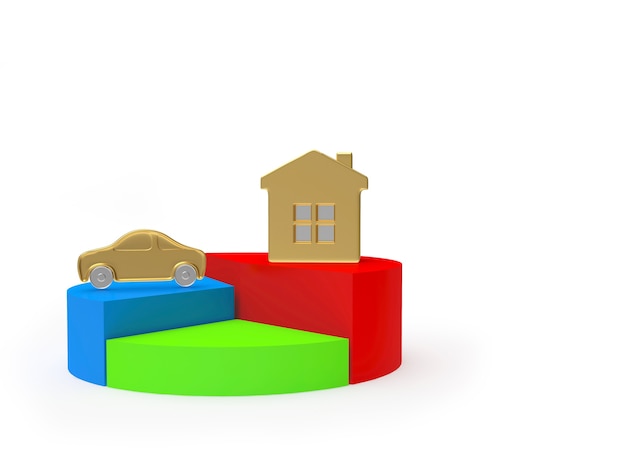 A colorful pie chart visually representing how families typically spend their Child Tax Credit funds, with categories like food, clothing, education, and housing highlighted.