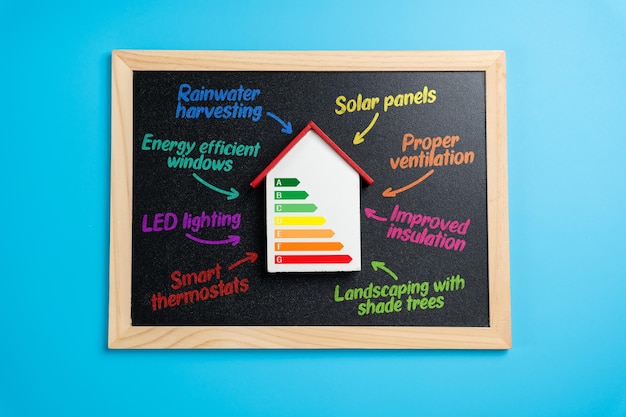 An infographic illustrating the various home energy efficiency upgrades eligible for the federal grant, such as insulation, window replacements, and HVAC systems.