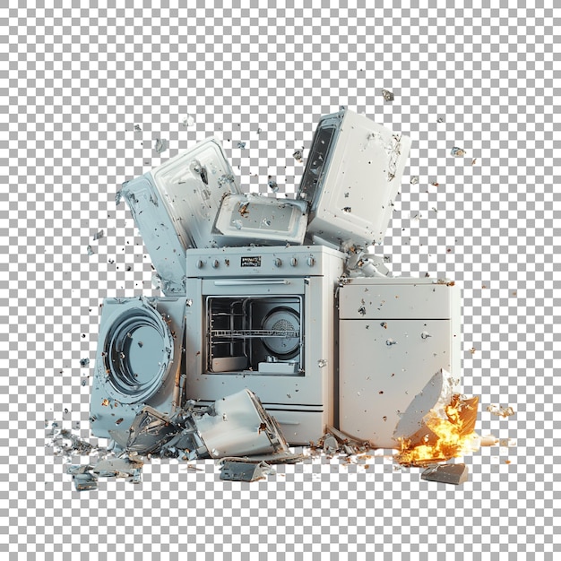 A split image showing an old, inefficient appliance on one side and a new, Energy Star-certified appliance on the other. The image should highlight the difference in energy consumption and potential savings.